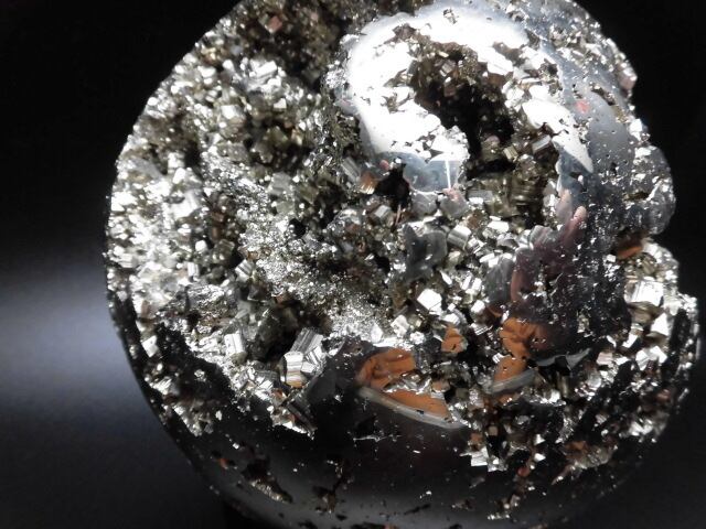 直径約15cm 6.9kg 【送料無料】【高品質】南米ペルー産特大パイライト丸玉