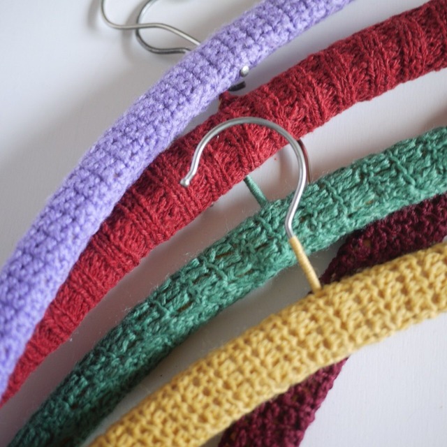 ヴィンテージ 手編みニットハンガー クロッシェ ドイツ