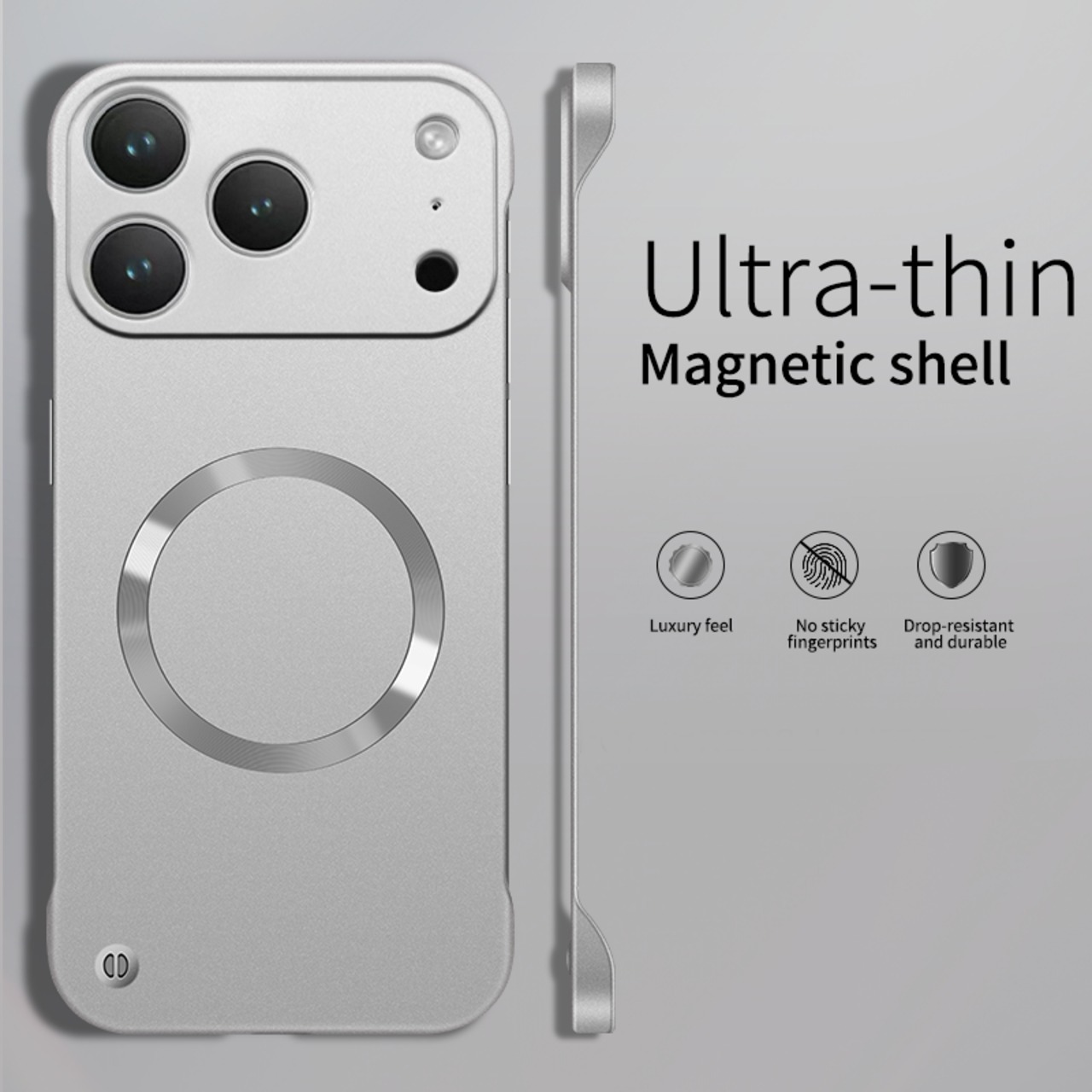 ◆iPhone 17/16/15/14/13/12/Pro/Pro Max/Plus/Air◆ Thin Matte Metal Paint Phone Case / シン マット メタル ペイント スマホケース