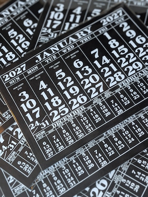 LABOR DAY 1930's style calendar 2027 (カレンダーのみ)