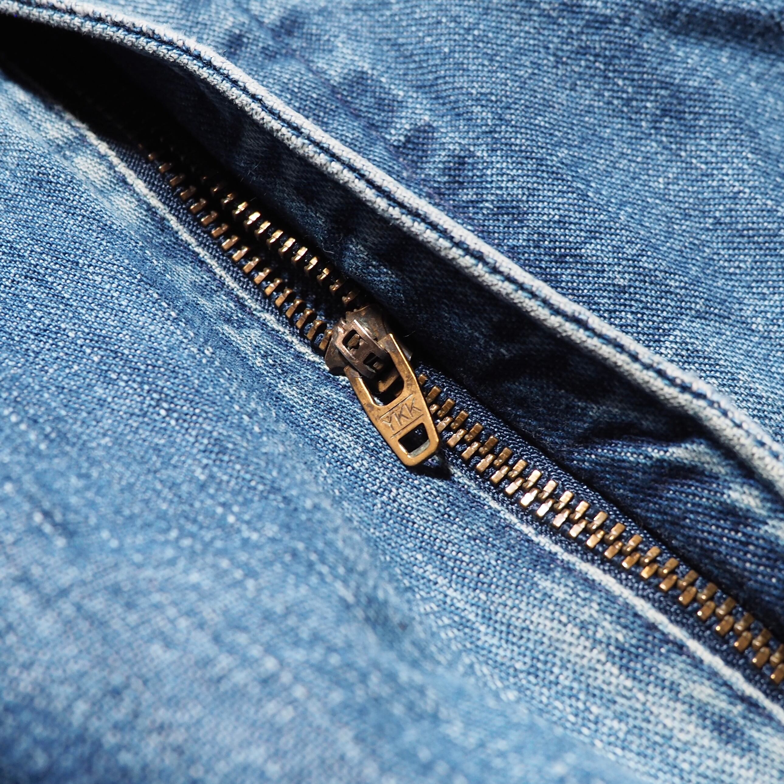 1990s ” Roundtree&Yorke ” Indigo wide loose tapered Denim pants