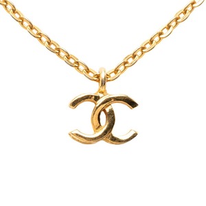 シャネル ココマーク ネックレス ゴールド メッキ レディース CHANEL 【中古】