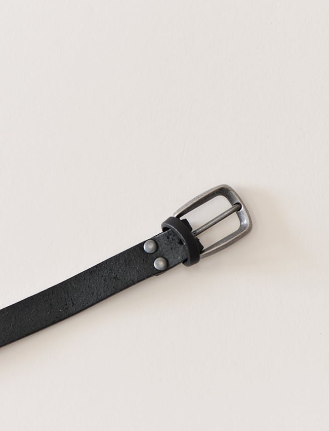 DIGAWEL : LEATHER BELT / BLACK | aulico DIGAWEL : LEATHER BELT / BLACK | aulico