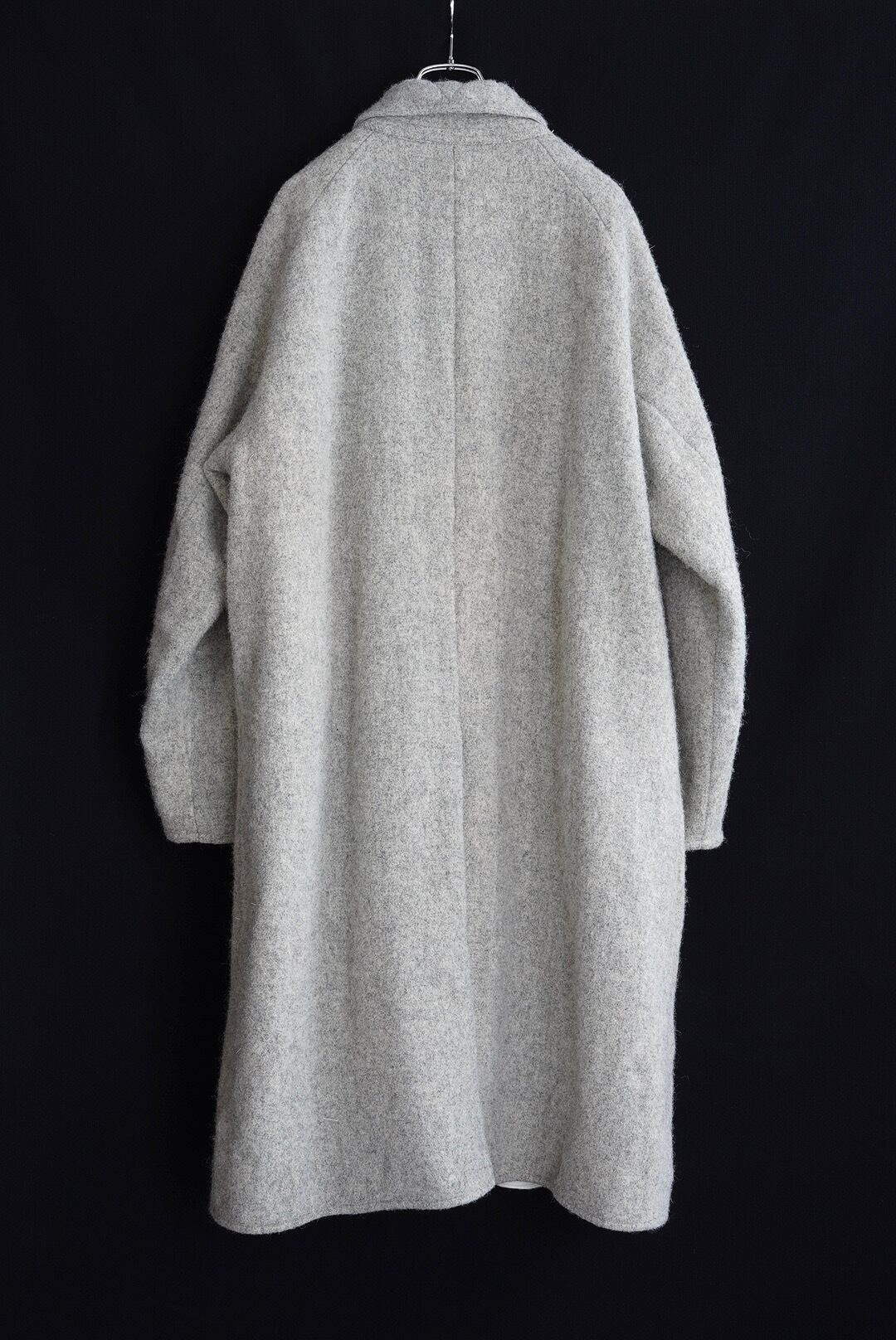 CHEZ VIDALENC - COAT BOBI HARRIS TWEED FELT (MOON) | Brownie