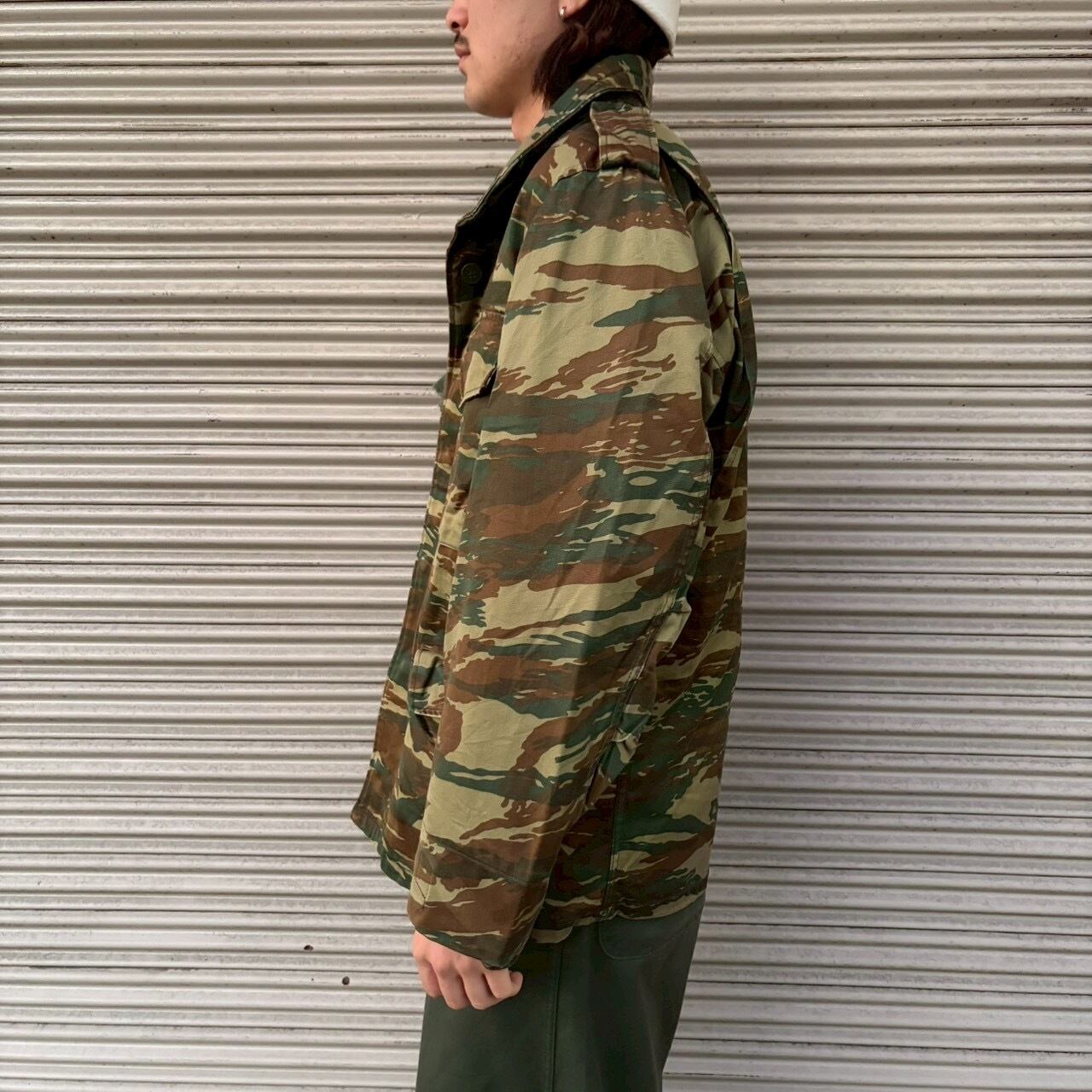 90s ギリシャ軍 実物 リザードカモ 迷彩 フィールドジャケット M