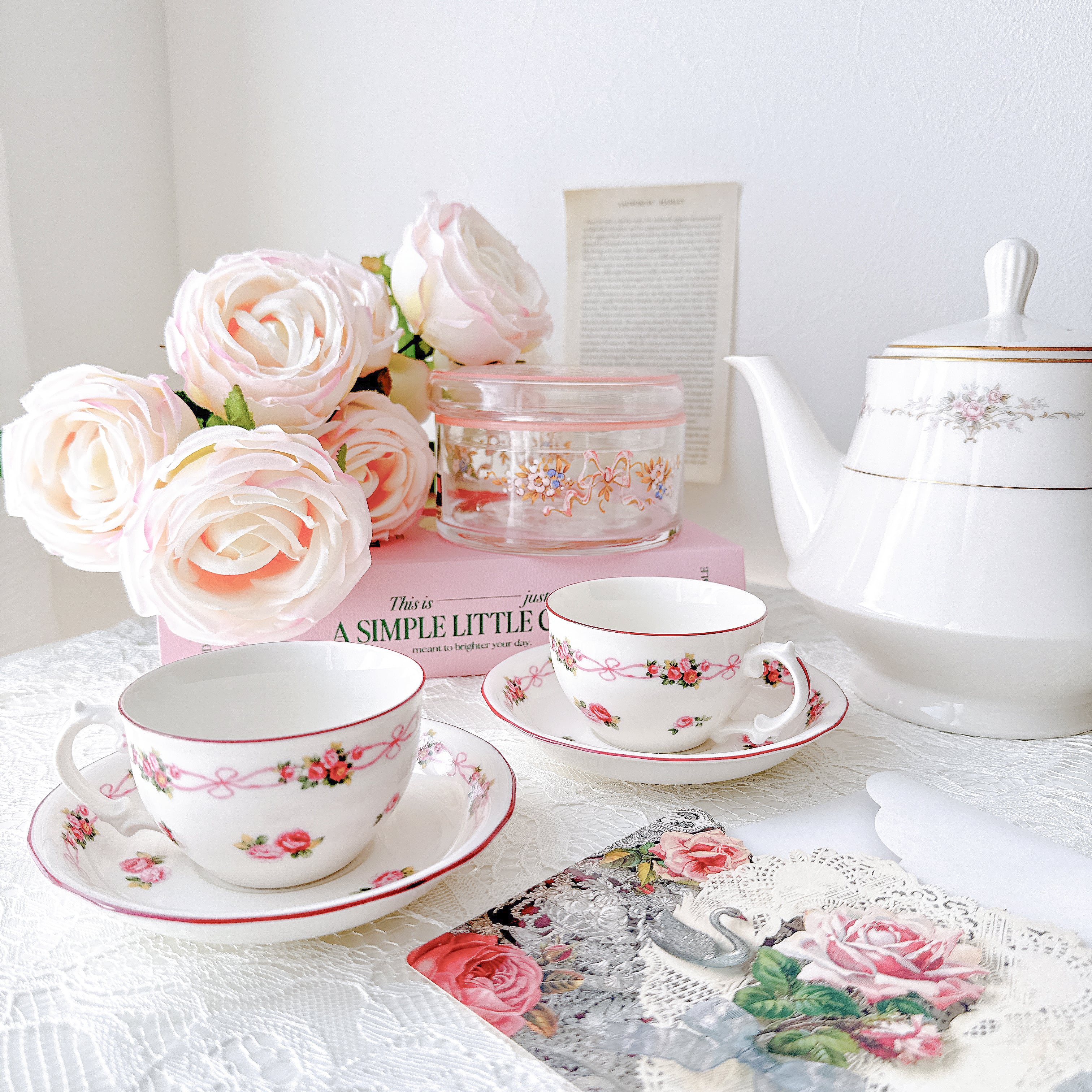 vintage】LAWLEYS TEA British Rose ロウレイズ ティー ブリティッシュ