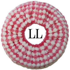 エステバスボール【LLサイズ専用】ふわリング（ピンク×ホワイト）　 [LL size] fluffy ring  [pink×white color]