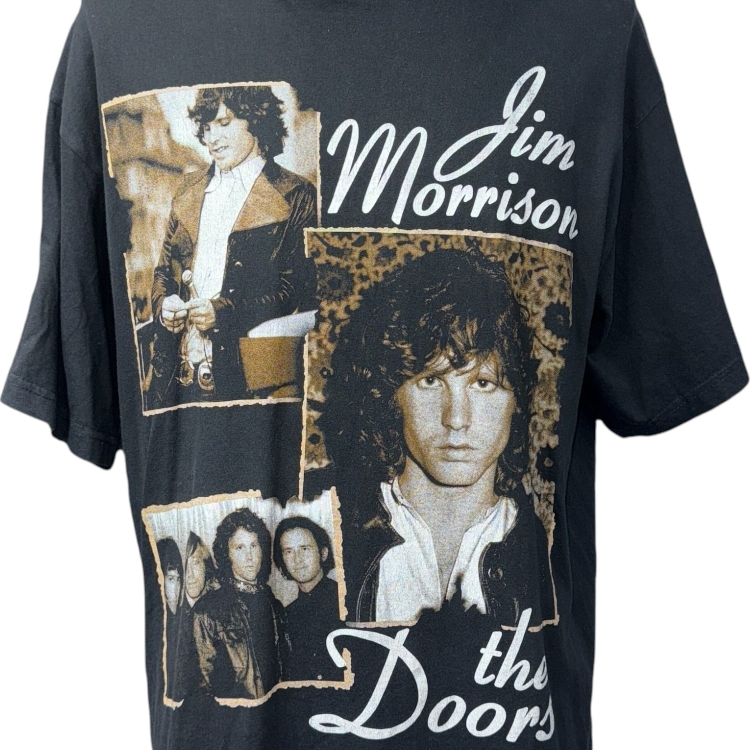 The Doors ジムモリソンJim Morrison ドアーズ　バンドT THE DOORS JIM MORRISON】ドアーズ ジムモリソン Tシャツ XL