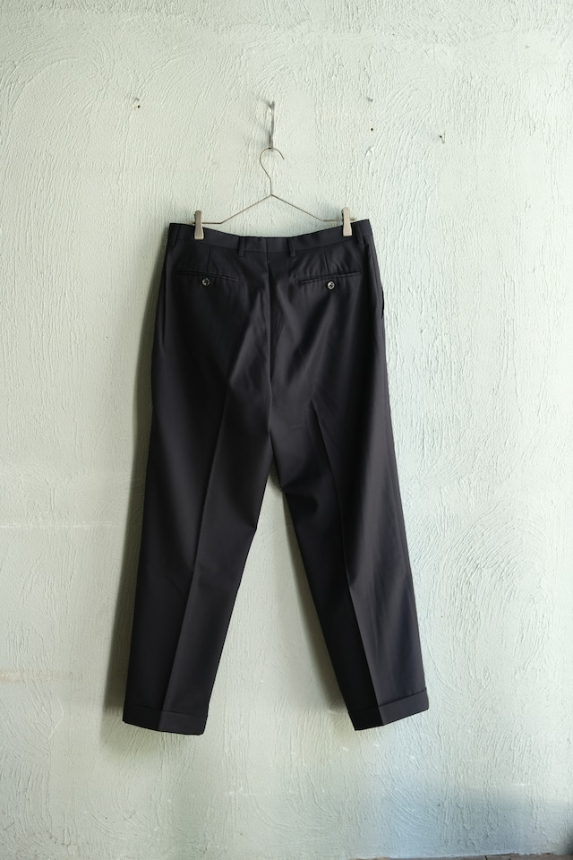 Utah/"BARONI" wool slack pants/navy