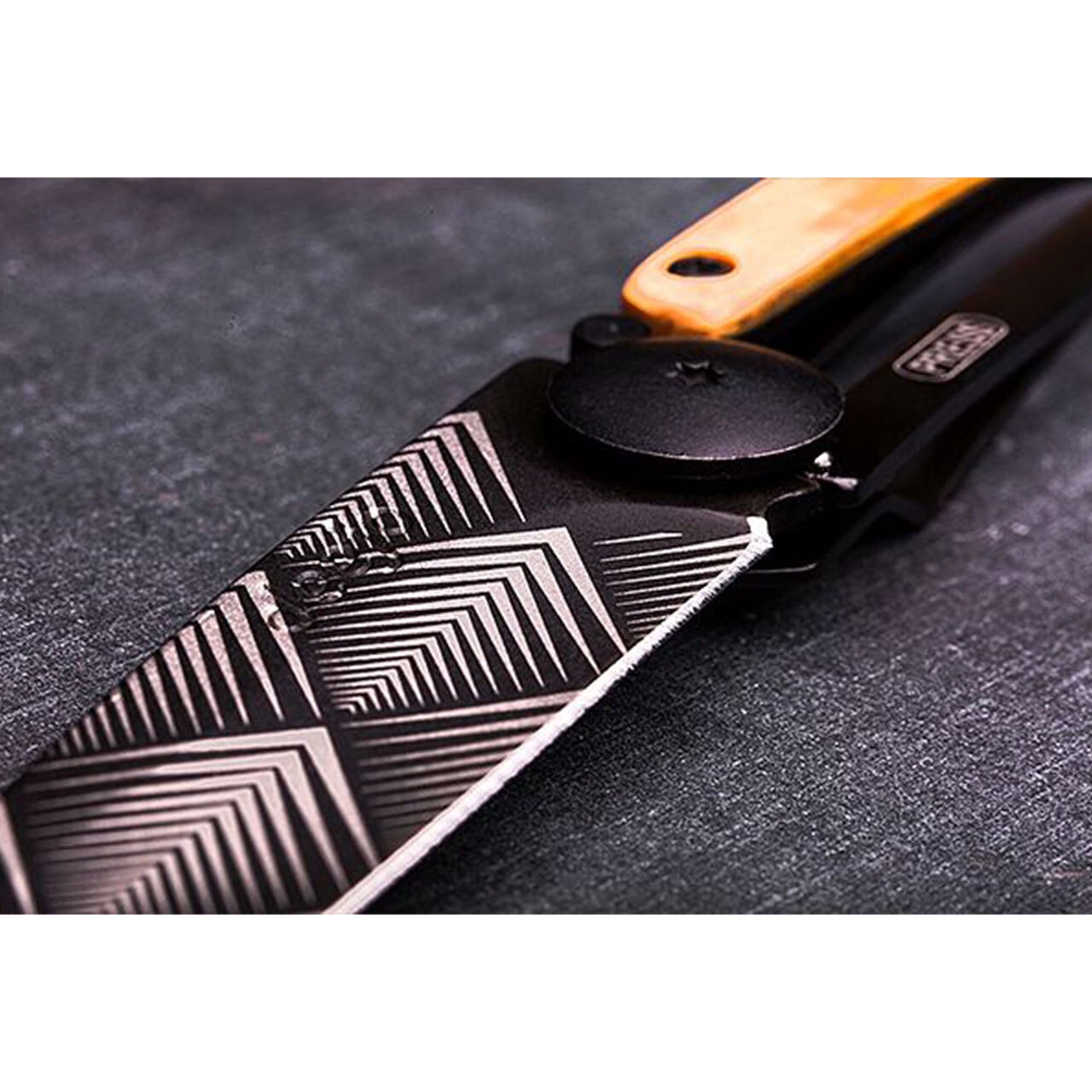 【deejo】Pocket Knife　tatoos 37g CAFE RACER-EBONY