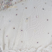 社交ダンス 衣装 スタンダードドレス ワンピース ドレス スタンダード SEKINE セキネ 白 フリル レース 上品 ダンス パーティ 発表会 かわいい ホワイト系 お洒落 フェミニン 大きな袖シンプル ふんわり