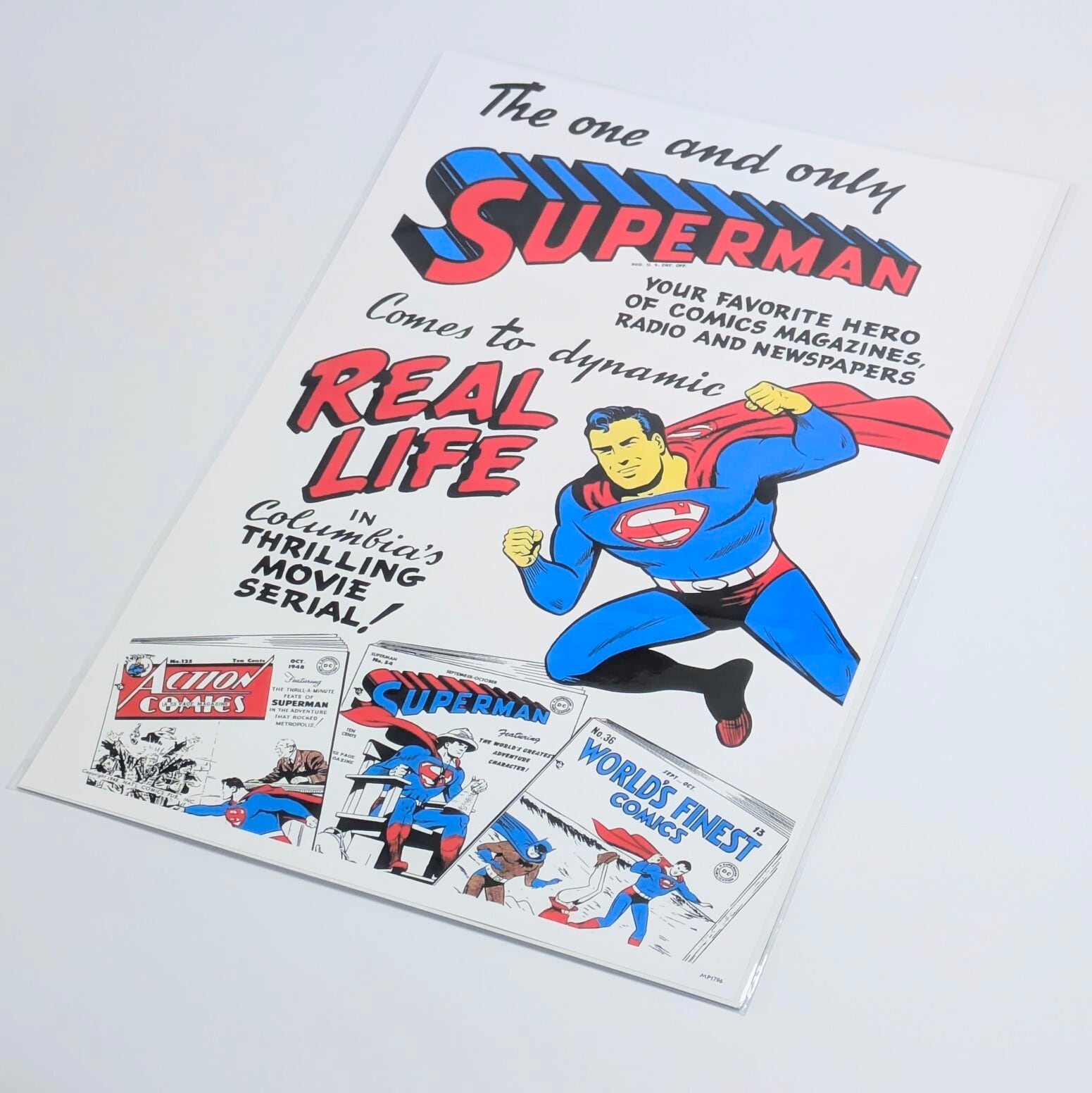 ♫ ちょうどいいB4ポスター ♫【 Superman  ( スーパーマン ) 】DCコミックス〚アメリカン雑貨 アメトイ〛