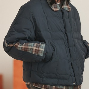 レイヤードチェック キルトジャケット K5470