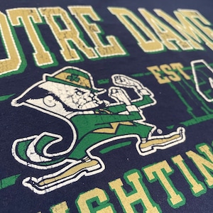 【KNIGHTS】カレッジ ノートルダム大学 NOTRE DAME プリント 半袖 Tシャツ XL オーバーサイズ US古着 アメリカ古着