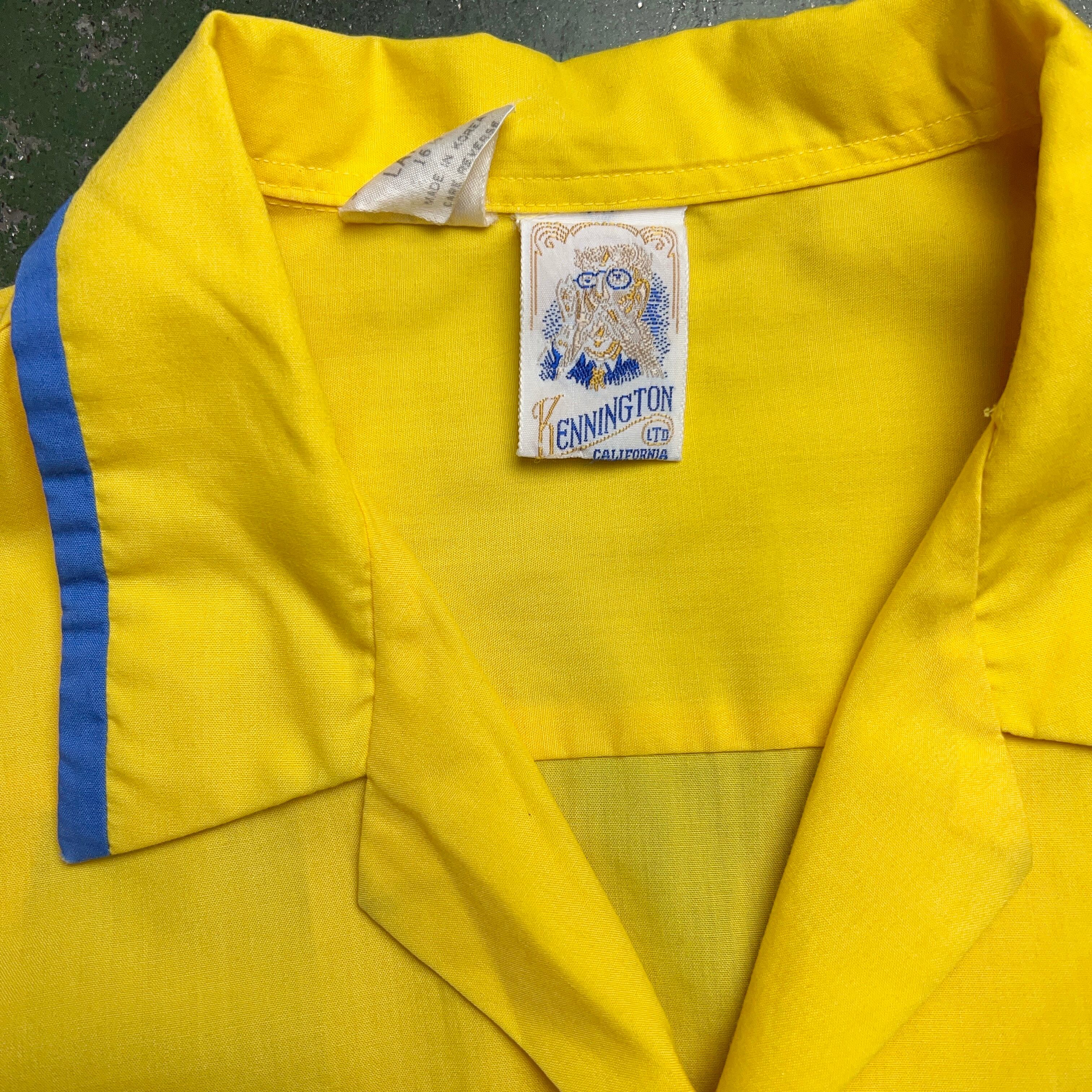 80's Kennington Bowling Shirt Yellow 80年代 ケニントン 80's Kennington Bowling Shirt Yellow 80年代 ケニントン