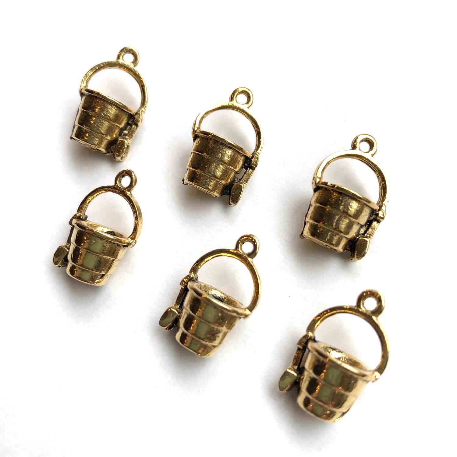 メタルバケツスコップチャーム | Dua-アクセサリーパーツショップ