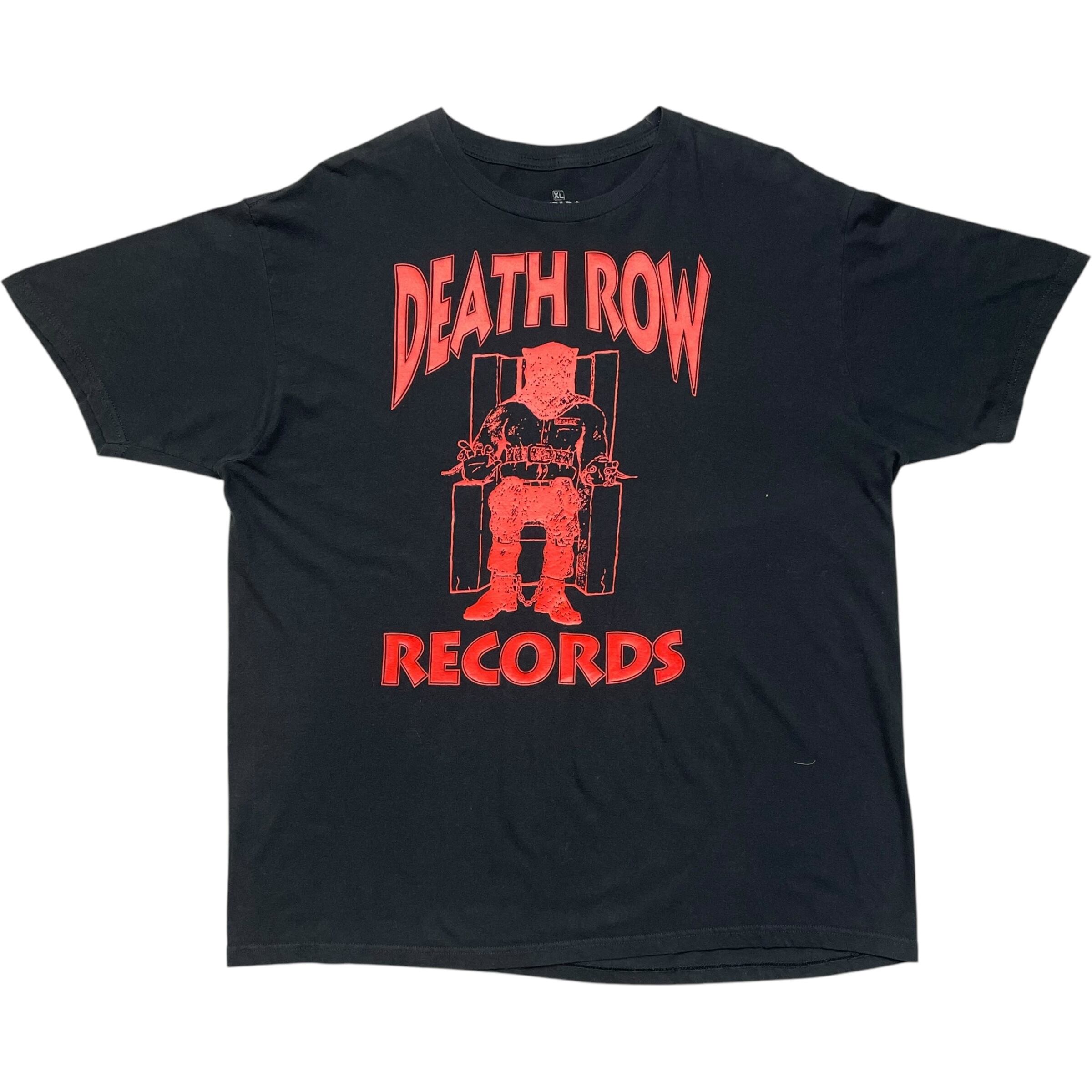 《XL》DEATH ROW RECORDS Tシャツ ロゴプリント ヒップホップ ブラック no.7264