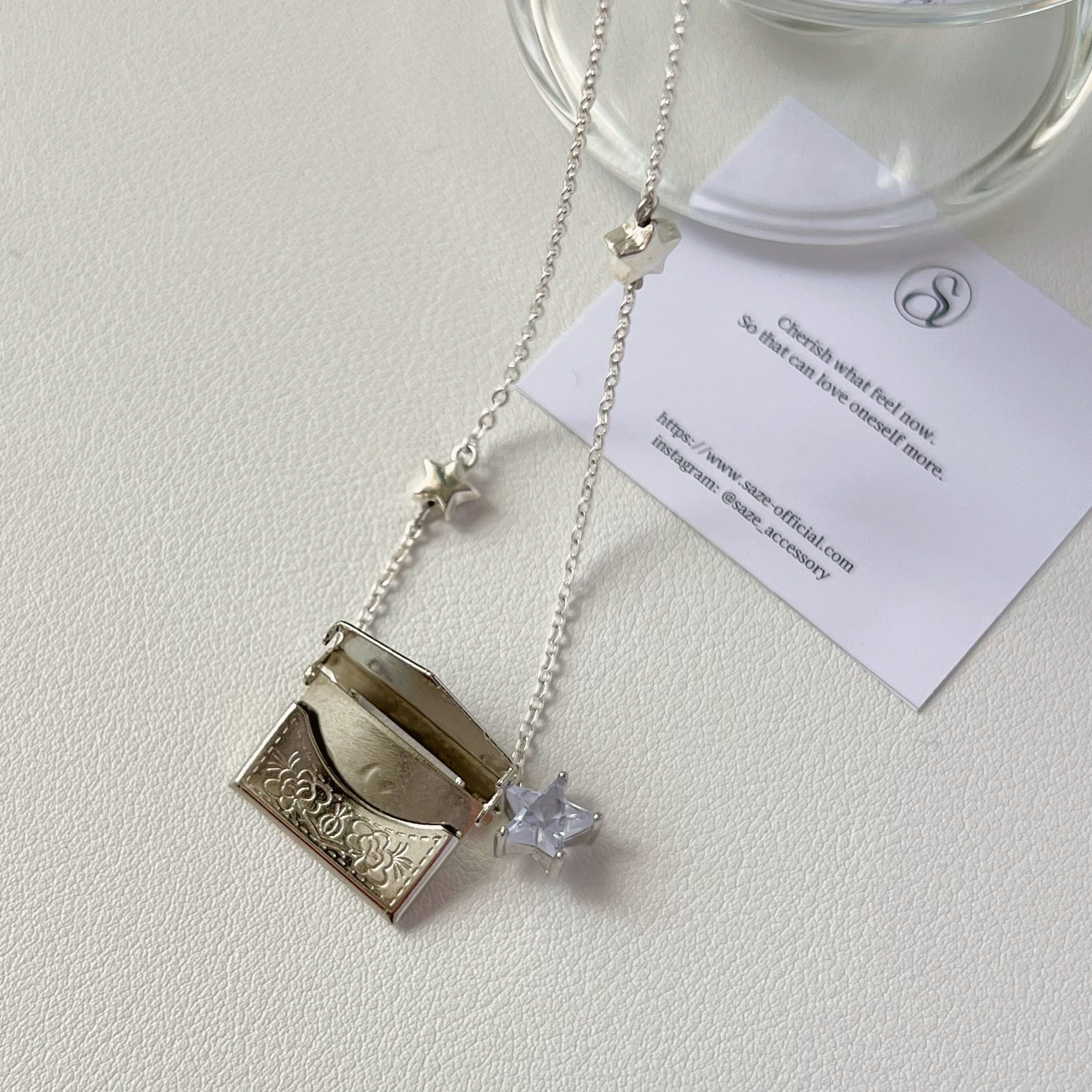open pendant necklace［2type］ | saze