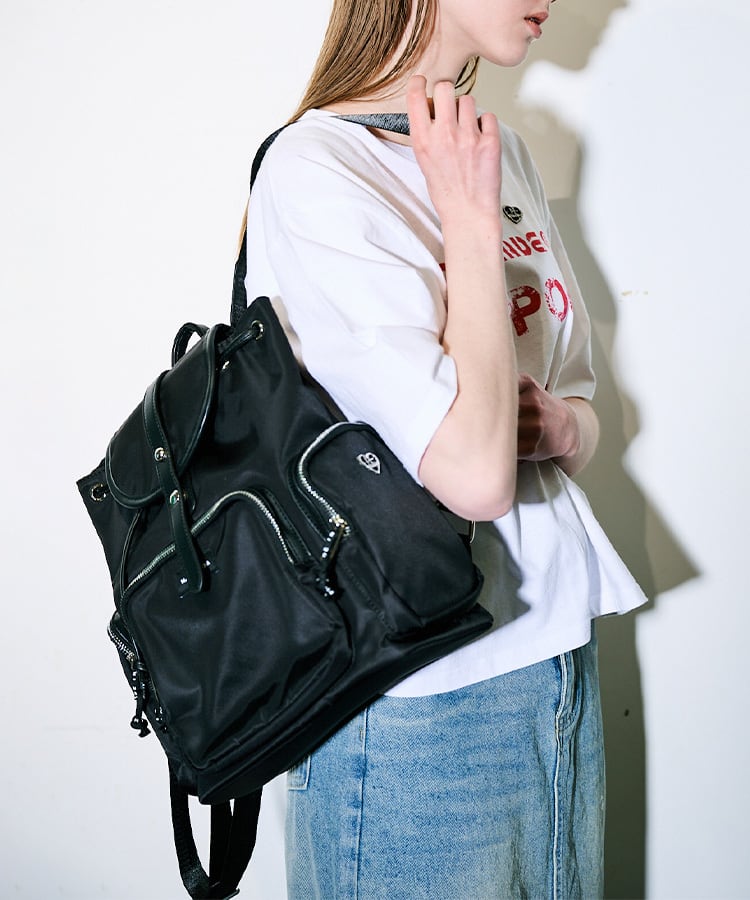 BLACK NYLON BAG | COOLA | クーラ
