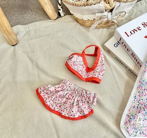【ZOOBICO】Flower Bikini (red/blue)