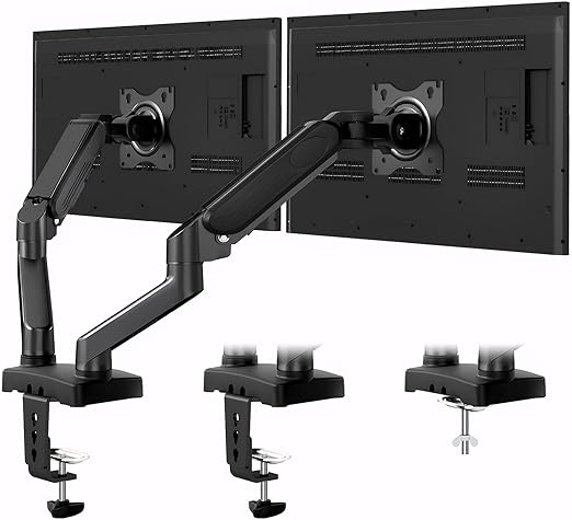 StarTech.com 液晶モニターアーム 2面対応 クランプ固定方式 水平可動