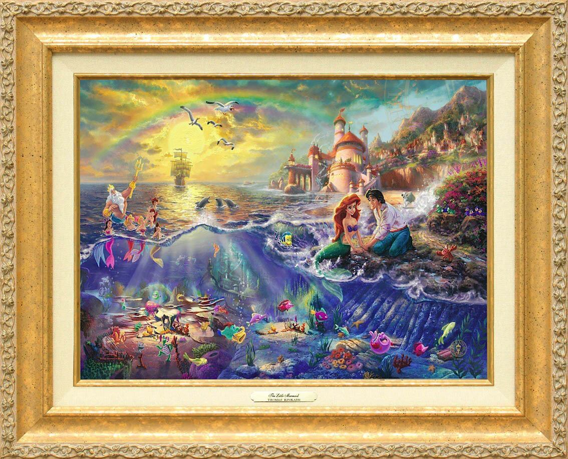 ディズニー絵画 リトル マーメイド 作品証明書 展示用フック付キャンバスジークレ ディズニー絵画 ポスター ディズニー絵画 リトル マーメイド 作品証明書 展示用フック付キャンバスジークレ ディズニー絵画 ポスター