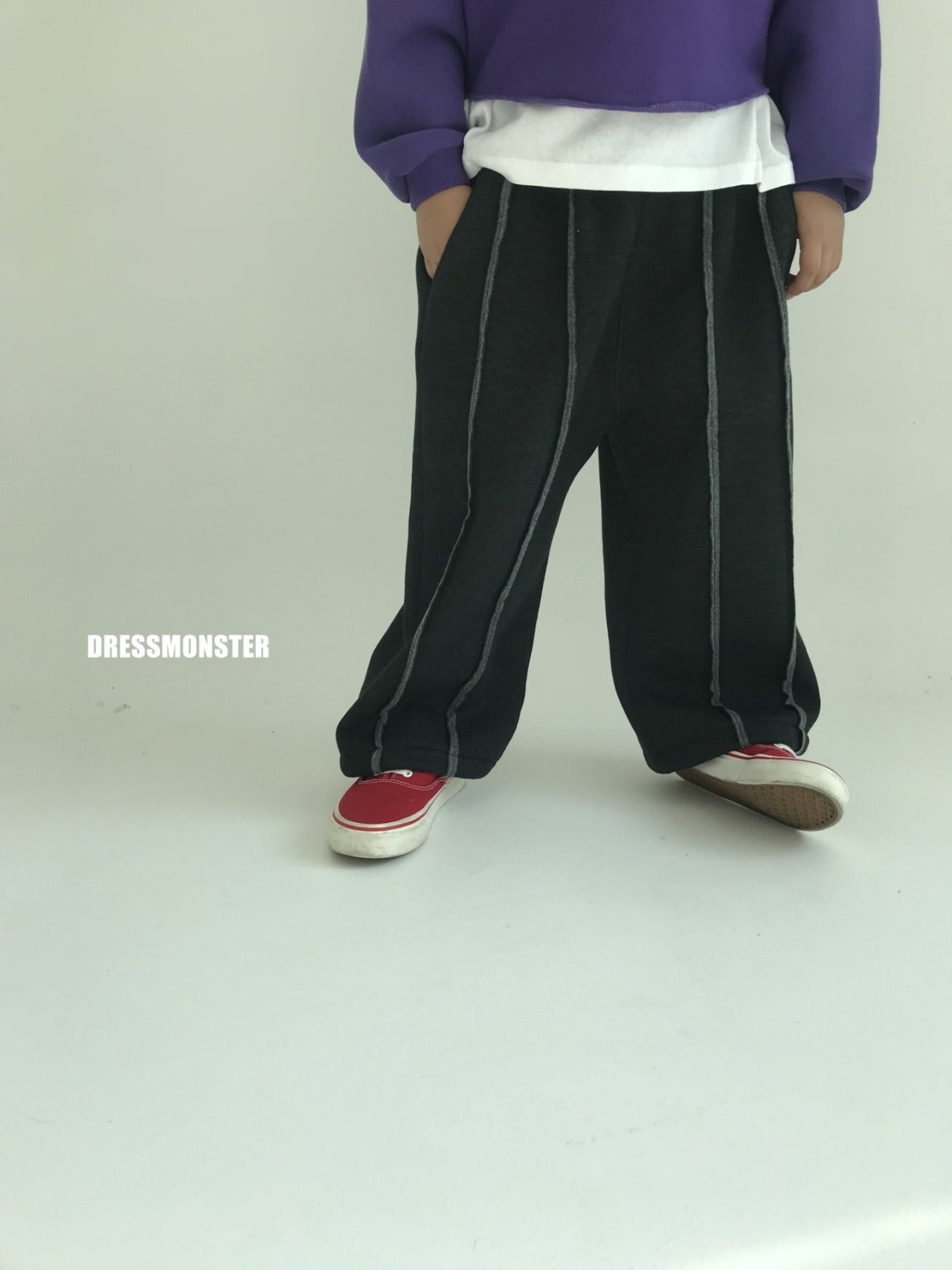 【ドレスモンスター DRESS MONSTER】 ダブルライン起毛２WAYパンツ 120〜160cm【231108dm】 - 18