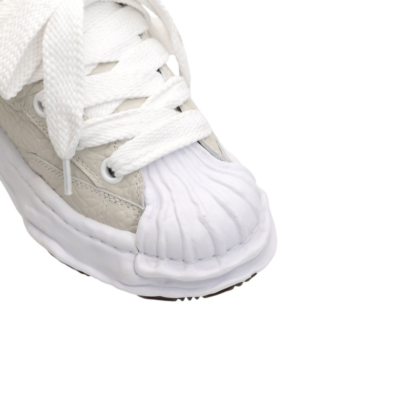 【Maison MIHARA YASUHIRO】"BLAKEY PUFFER" OG Sole Monster Leather Low-top Sneaker - 10