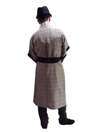 Long Silk Robe Komon For Men ロングシルクローブ小紋柄 メンズ