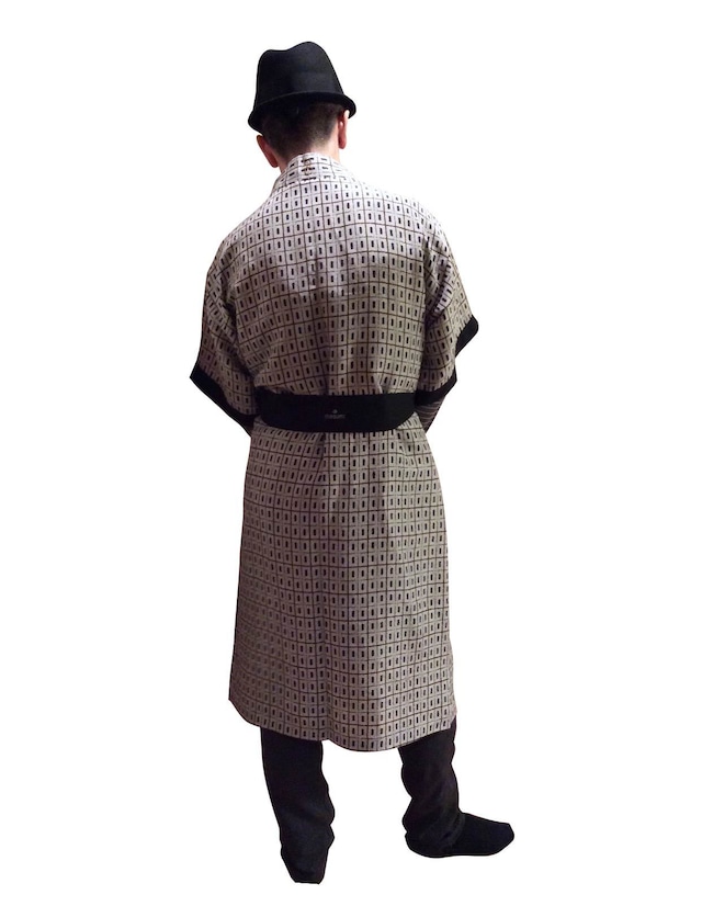 Long Robe Exsotic Berber For Men ロングローブエキゾチックベルベル柄メンズ