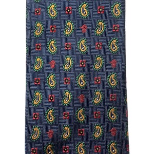 PAUL STUART paisley × "satochan" woven silk tie
