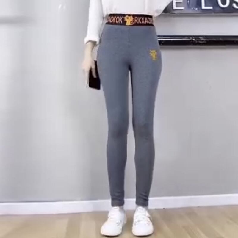 レギンスプラスサイズレディース秋ファットmmハイウエストストレッチスリムレギンスファットシスタースモールフィートナインポイントパンツトレンド ミックスインファッション75355202104