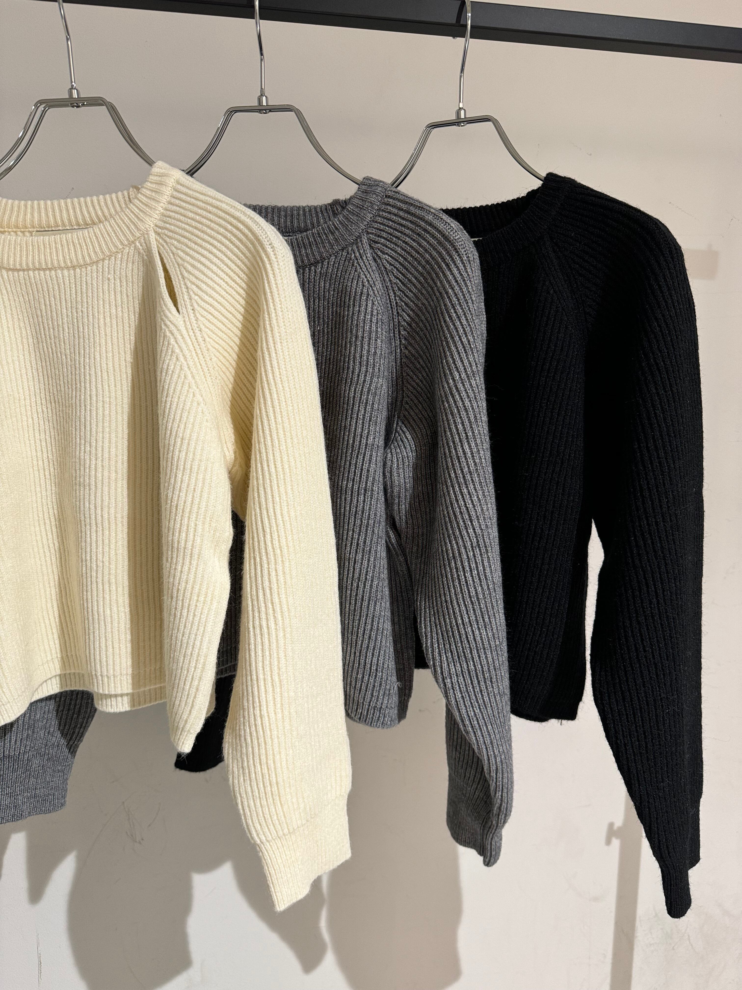 cropped rib knit top