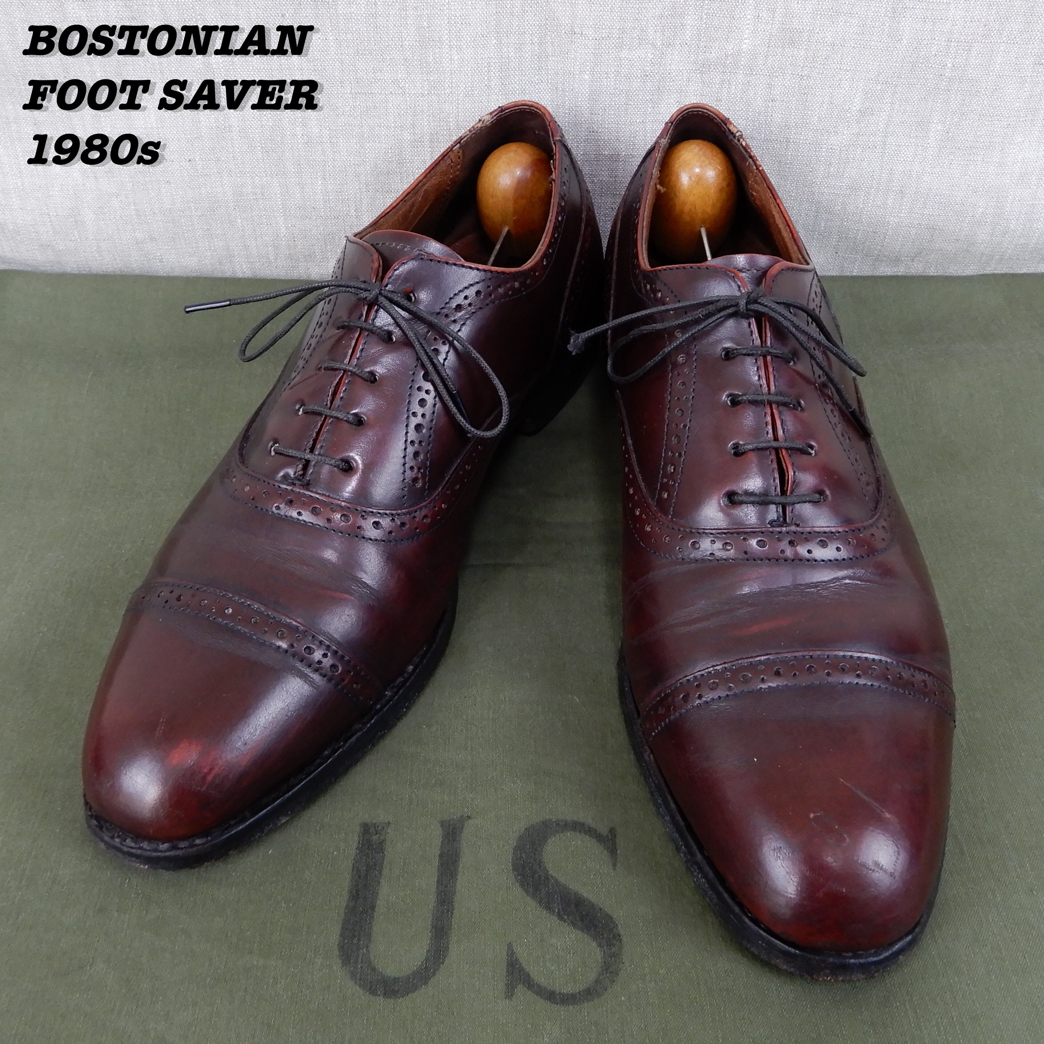 BOSTNIAN FOOTSAVER Cap Toe Shoes 1980sドレス/ビジネス - ドレス