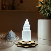 再販*セレナイトタワー*天然石インテリア*天然石の置き物