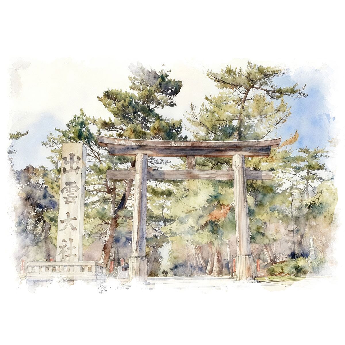 日本の山間にある寺院の風景　油絵　風景画 日本の山間にある寺院の風景 油絵 風景画 絵画(風景画) 日本 京都府 慈