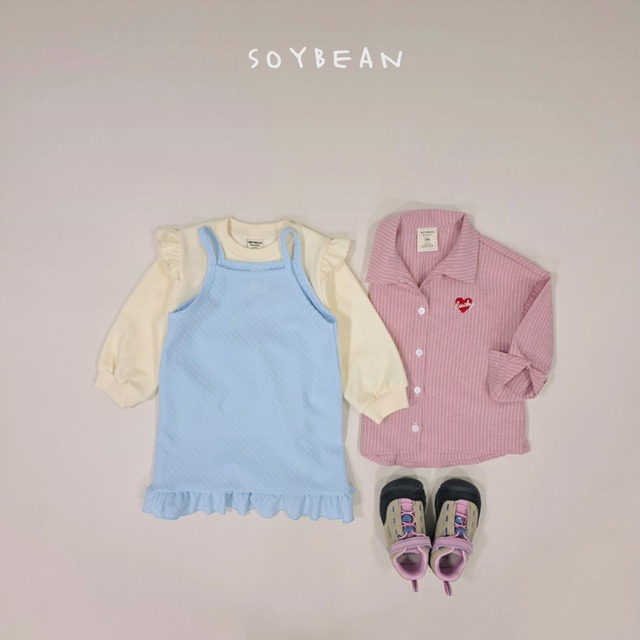 《送料無料》予約:ハートボクシーシャツ【soybean】※ジュニアサイズ