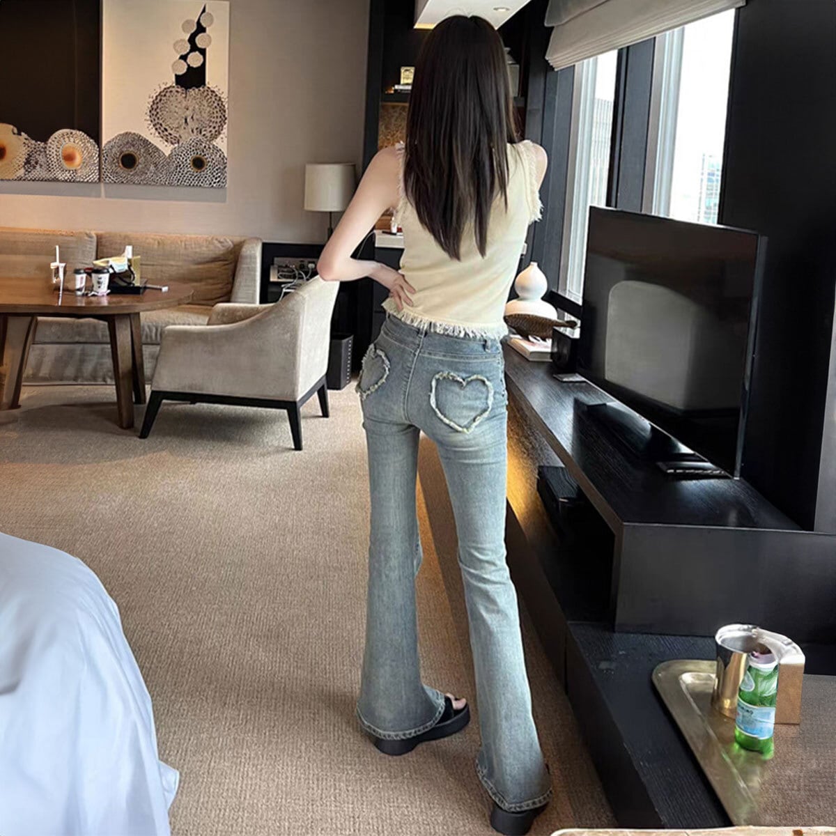 ニット ベスト フリンジ ノースリーブ レディース 春夏 韓国 きれいめ 大人 かわいい カジュアル 重ね着 レイヤード 薄手 トップス 大人可愛い 大人女子