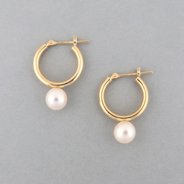 Pearl hoop pierce