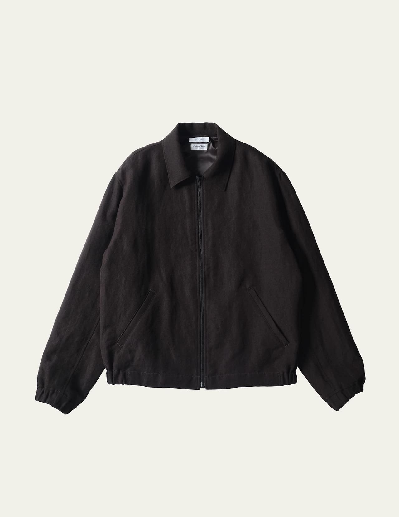 FUJITO Zip Up Blouson Dark Brown,Dark Navy