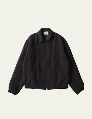 FUJITO Zip Up Blouson Dark Brown,Dark Navy