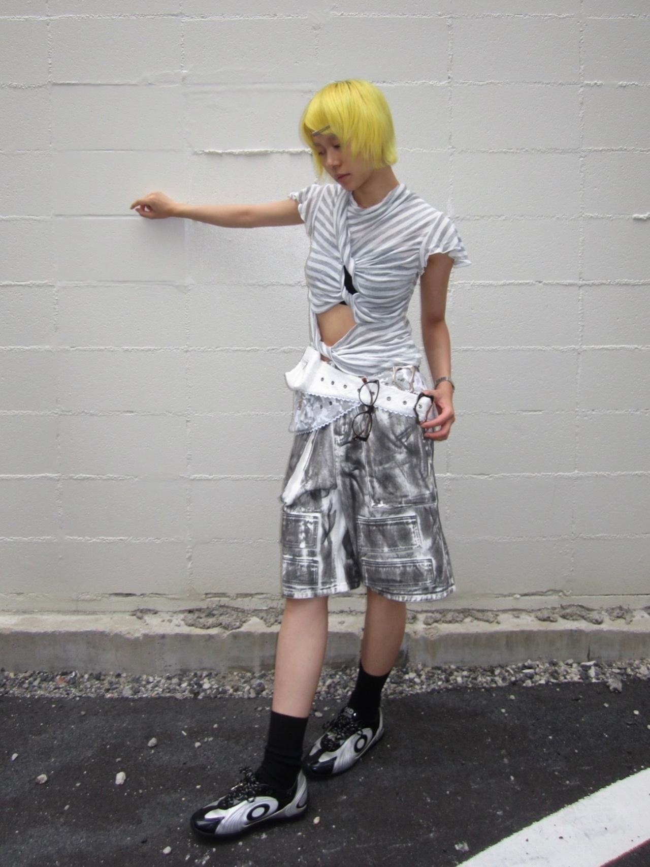【Vestige】Twist Stripe Top / 010021