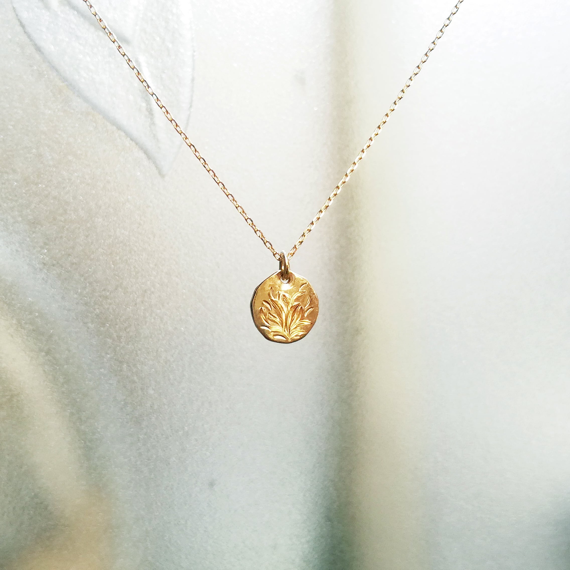 K18金ゴールドネックレス／メタル for レディース Gold Necklace 手でつくる18Kアクセサリー by Harufumi  SHIRAKI