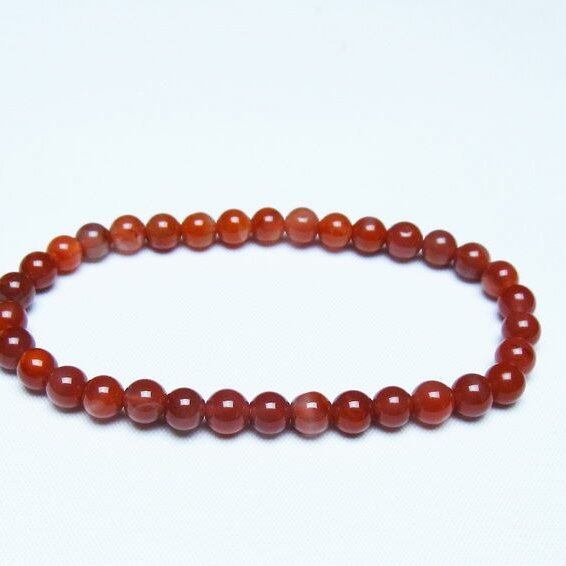 ナンホーンアゲート ブレスレット 5mm アゲート ブレス 一点物 メール便可 [M便 1/10] 111-47439
