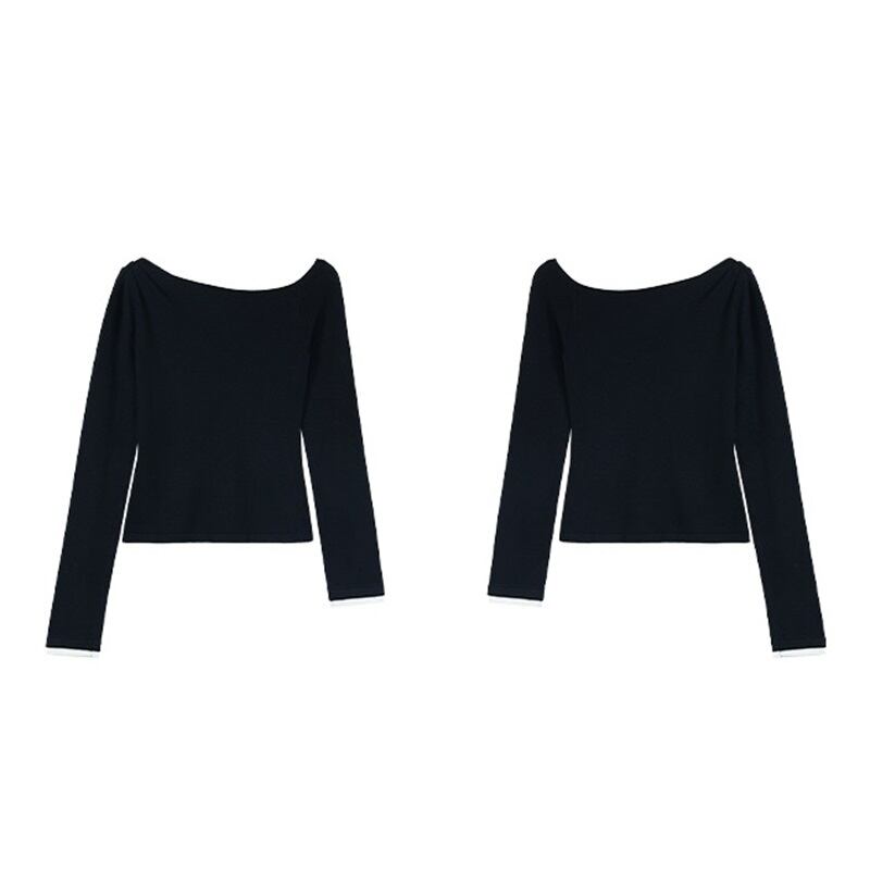 シルク混 アシンメトリー トップス/3color | CAXUL