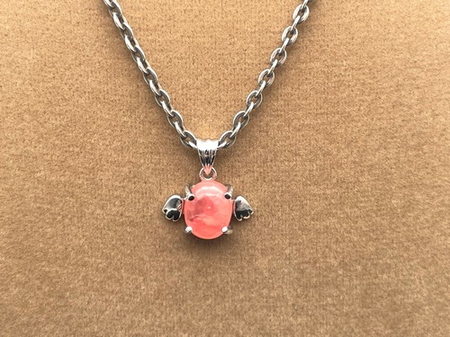 【天使シリーズ】シルバーペンダントトップ（インカローズ）