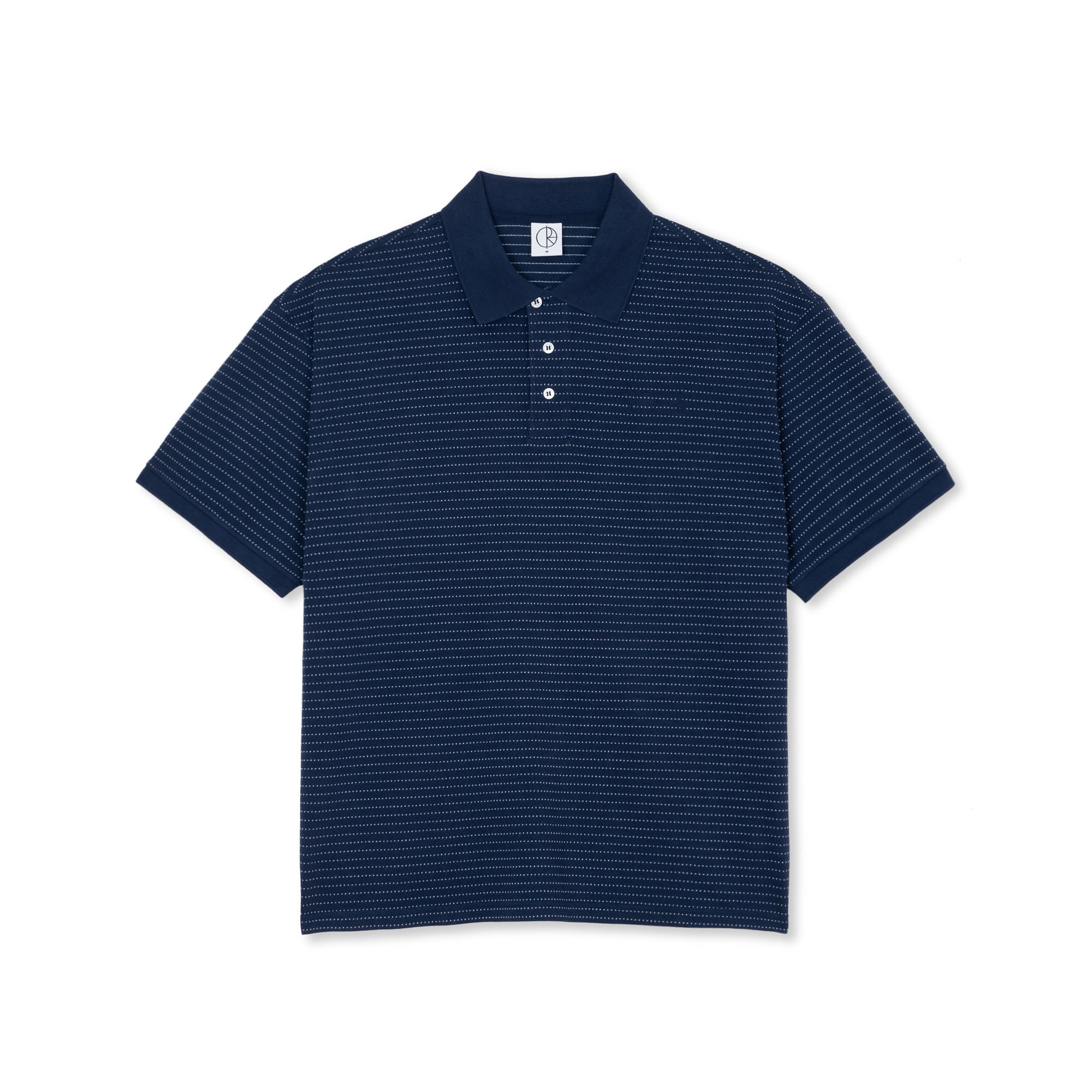 POLAR / DOTS SURF POLO SHIRT / DARK BLUE / M