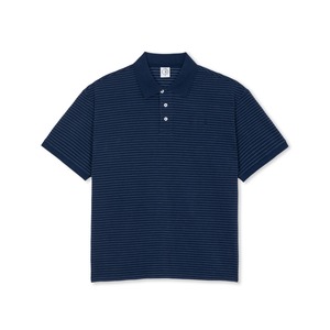 POLAR / DOTS SURF POLO SHIRT / DARK BLUE / M