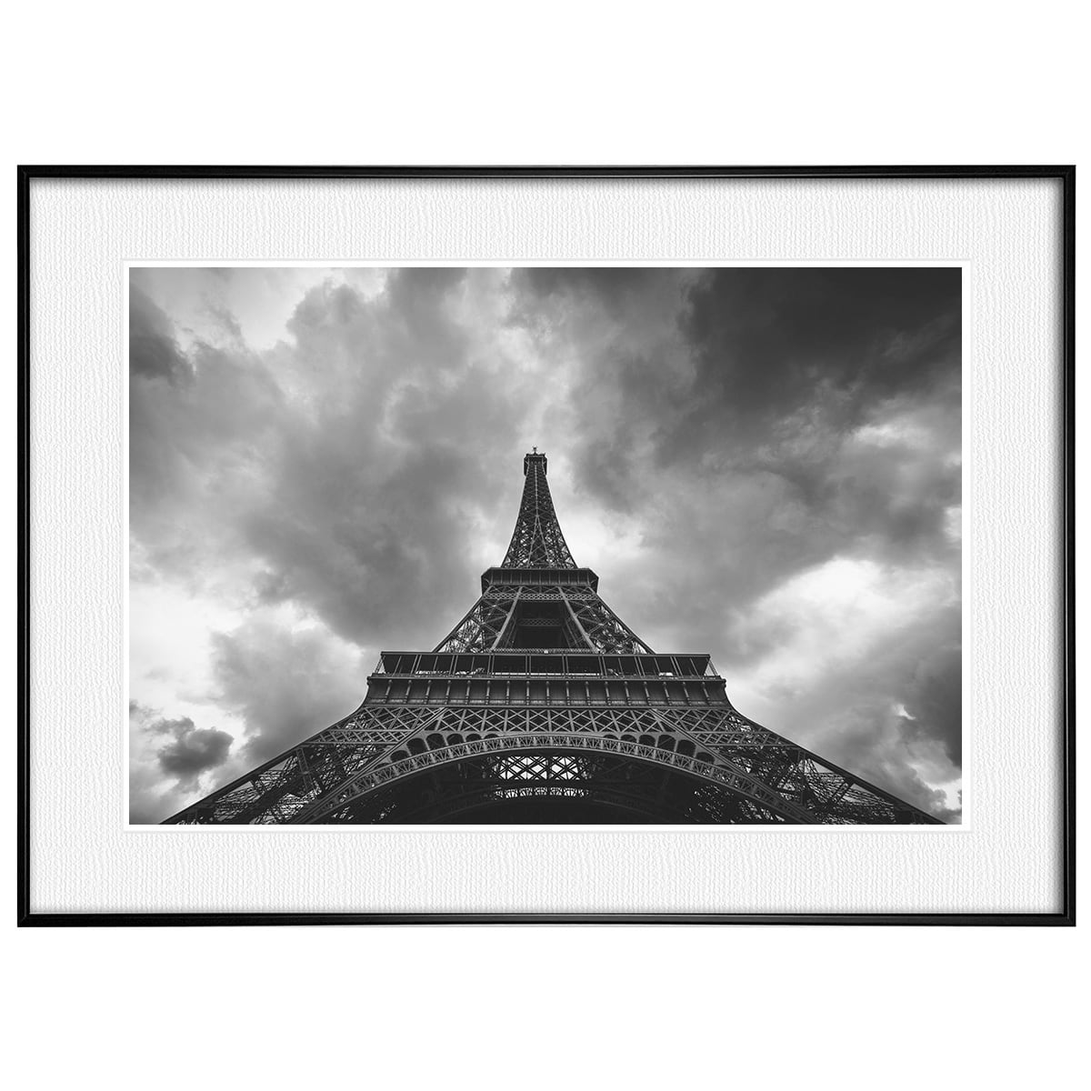 フランス写真 パリ エッフェル塔 インテリア モノクロアートポスター額装 AS0022