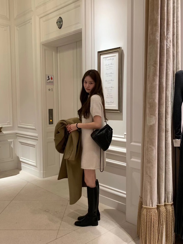 (予約) ounce / Snow alpaca one-piece 2color